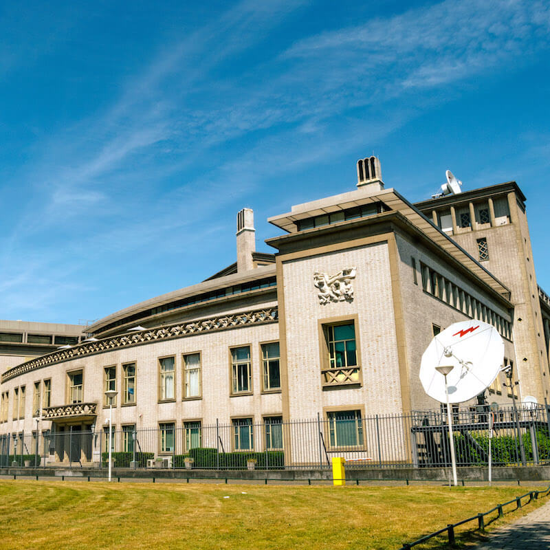 International Criminal Tribunal for the Former Yugoslavia seen from a self-guided biking tour covering highlights of the Hague! #travel #hague