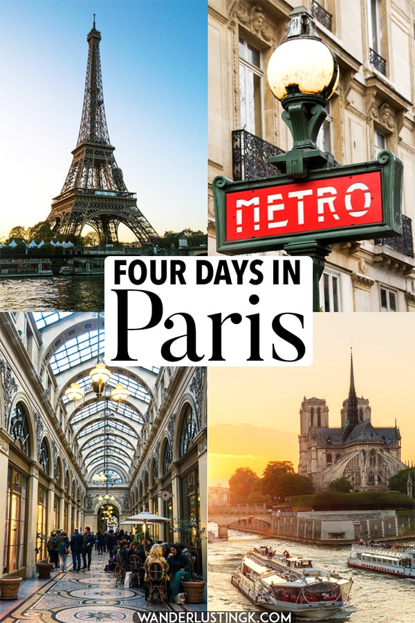 Planning to visit Paris, France? Insider tips for the best things to do in Paris with the perfect Paris itinerary with insider tips for what to do during four days in Paris. #Paris #france #travel #europe