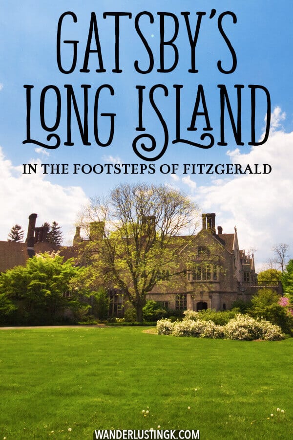 Love the Great Gatsby? Follow Fitzgerald's footsteps to see the most beautiful mansions of Long Island from the gilded age just outside of New York City! #LongIsland #Gatsby #Mansions #NewYork #travel #history 