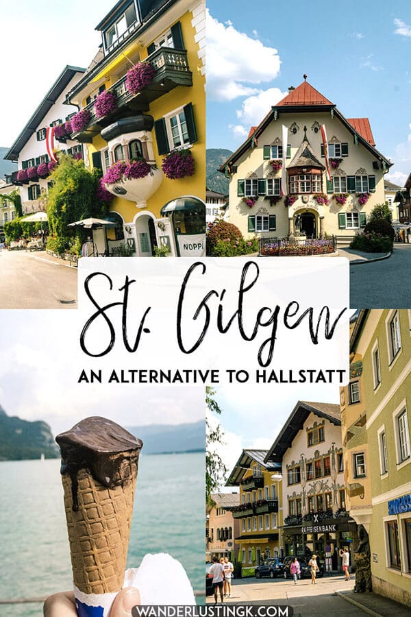 Looking for a cute town in Austria to visit? This stunning day trip from Salzburg is the perfect alternative to Hallstatt, Austria.  Read about St. Gilgen, a beautiful lakeside town in Austria... #travel #austria #salzburg