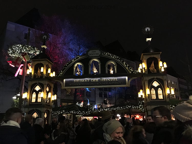 Read about the gnome market in cologne germany with map of locations of the christmas markets in Cologne with free walking tour.