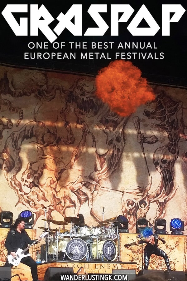 Planning which metal festivals to attend? Be sure to head to the Graspop Metal Meeting in Belgium! This famous Belgian metal festival is worth attending! #metal #metalfestival #belgium 