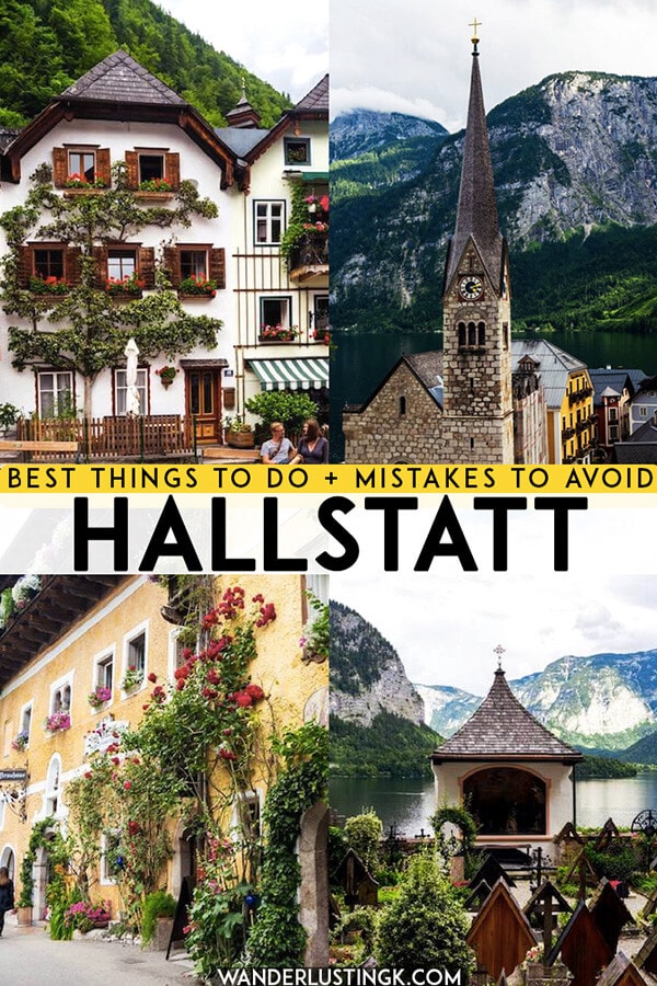 Looking for the best things to do in Hallstatt, Austria? Your complete guide to visiting Austria's most beautiful village and what not to do at Hallstatt! #travel #hallstatt #austria #europe