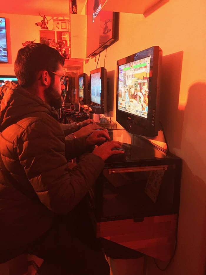 Photo of Le Reset, a video game bar in Paris. See a different side to Paris with a free walking tour of Paris with a map.