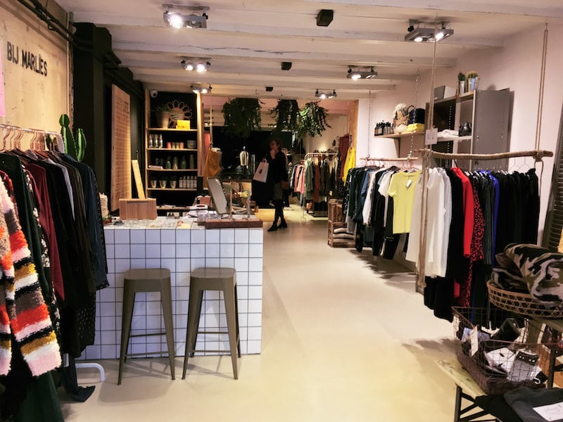 Bij Marlies, a Dutch fashion store in Delft, one of the best shops in Delft for local Dutch clothing designers.