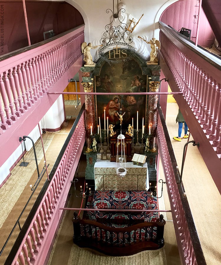 Photo of Our Lady in the Attic museum in Amsterdam, one of the best off the beaten path places in Amsterdam to visit. This secret church is one of the best hidden secrets of Amsterdam! #travel #Amsterdam #Netherlands