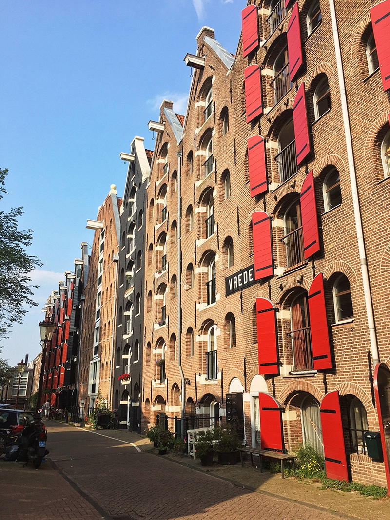Warehouses in Amsterdam. Read about the best things to do in three days in Amsterdam in this complete guide to Amsterdam! #travel #Amsterdam #Netherlands #Europe
