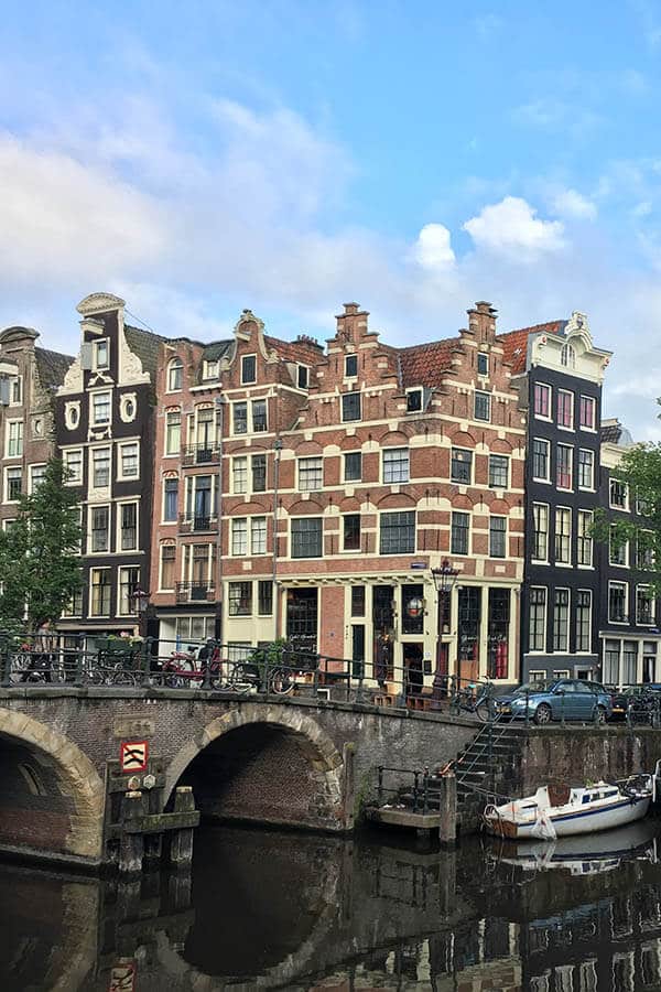 Exterior of Het Papeneiland, a famous brown cafe in Amsterdam  with a beautiful interior where you can drink like an Amsterdammer! #amsterdam #holland #netherlands