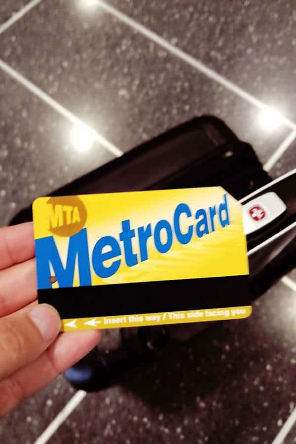 Metrocard purchased for use on the Airtrain to JFK