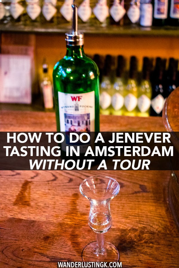 Interested in doing a jenever tasting in Amsterdam? Your guide to learning about genever, Dutch gin, in Amsterdam at one of the most authentic tasting rooms in Amsterdam! #amsterdam #holland #travel