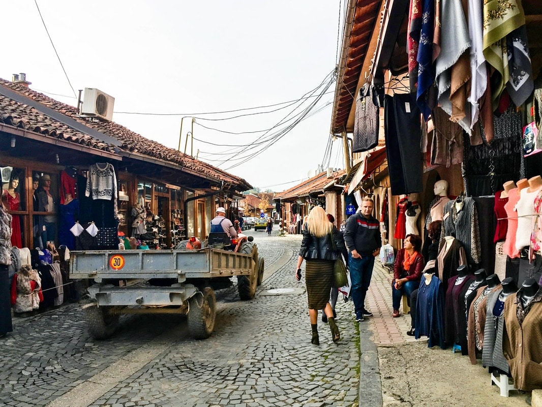 Photo from the Grand Bazaar of Gjakova, one of the best things to see in Gjakova. See more beautiful cities in Kosovo! 