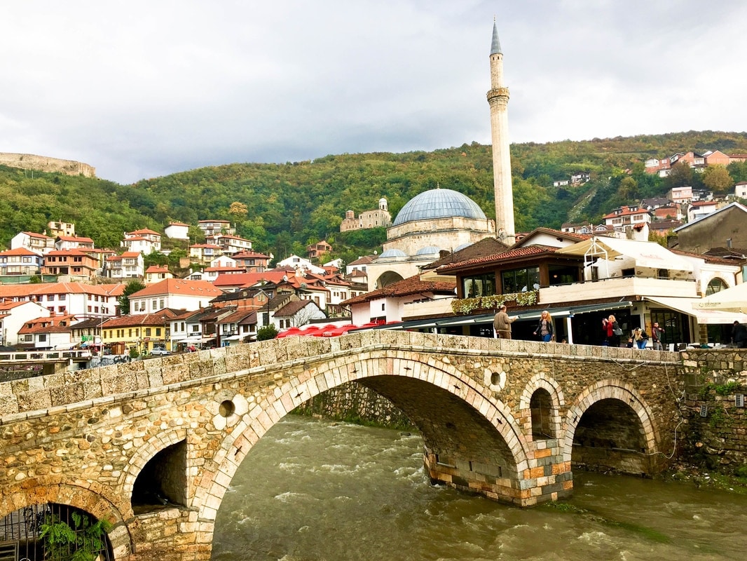 The beautiful Old Stone Bridge of Prizren. See more beautiful photos from Prizren with photos to inspire wanderlust!
