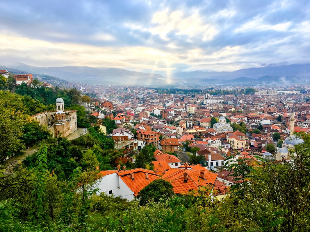 Beautiful view from Kalaja e Prizrenit in Prizren Kosovo. See the best place to take photos in Prizren and more beautiful photos of Prizren Kosovo