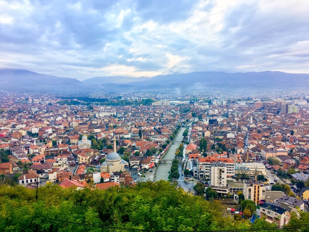 Beautiful view of prizren from Kalaja Fortress in Prizren Kosovo. See the beauty of Kosovo through beautiful photographs. 