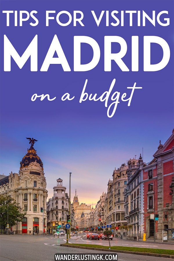 Visiting Madrid? Insider tips for visiting Madrid on a budget, including cheap things to do in Madrid, the best things to eat in Madrid on a budget, and where to stay in Madrid on a budget! #travel #Madrid #Spain #España #Europe