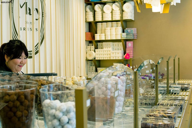 Photo of Mary chocolate shop in Brussels, one of the best places to visit in Brussels.