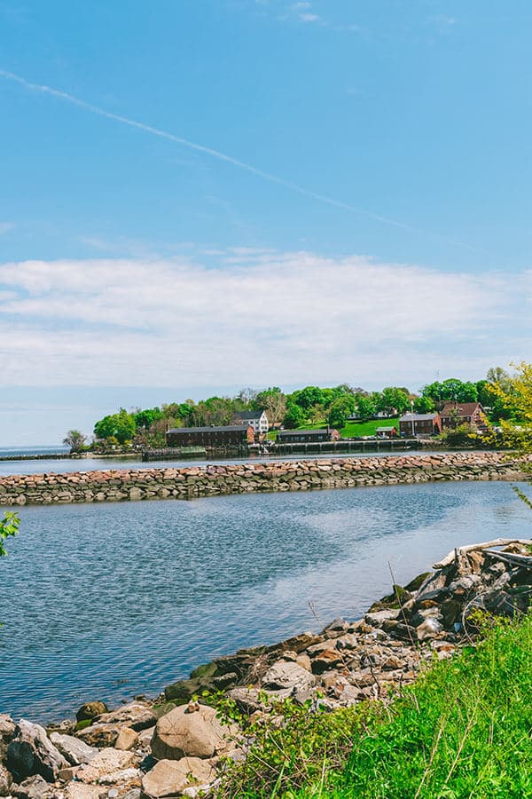 Beautiful sunny day with views of Fort Totten, Queens, one of the best alternative places to visit in New York City!
