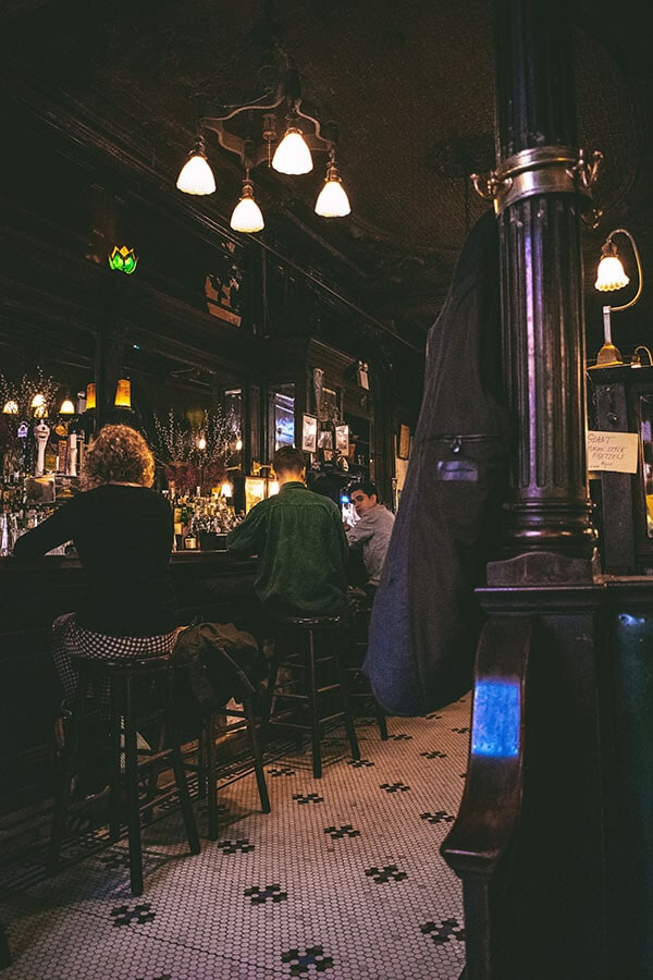 Old bar in New York where Mrs. Maisel was filmed