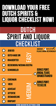 A free Dutch liquor list with traditional drinks from the Netherlands to try during your trip to Amsterdam. Click for the best drinks in the Netherlands!