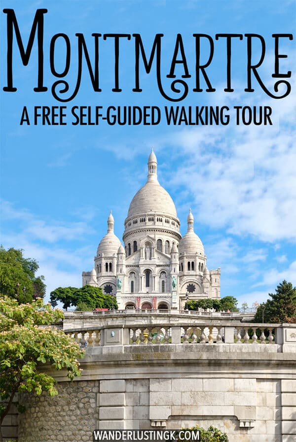 Visiting Paris? Your perfect itinerary for Montmartre, including a free self-guided walking tour of Montmartre with a map with secret streets that you won't want to miss! This arrondissement in Paris with Sacre Coeur is perfect for a morning walk in Paris. #Montmartre #Paris #France #Travel #Europe