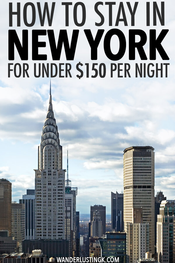 Looking for an affordable hotel in New York City for less than $150 per night? Your insider guide to staying in New York on a budget by a New Yorker to 13 cheap hotels in New York City to stay at. #NYC #travel