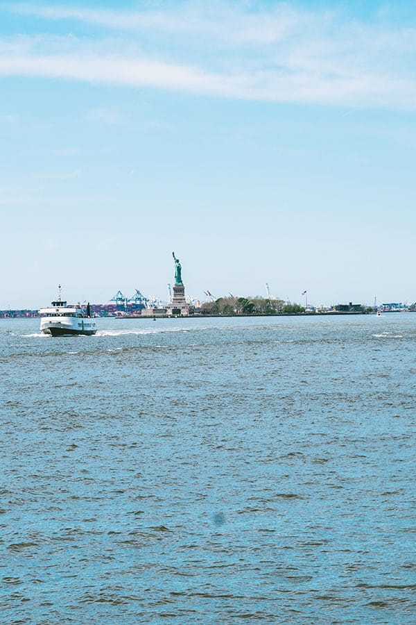 Statue of Liberty seen from Battery Park, Manhattan!