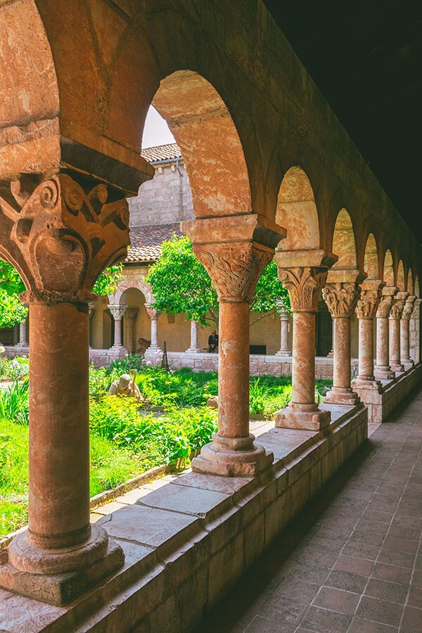 Columns of the Cloisters, a medieval museum in New York that is part of the Met!