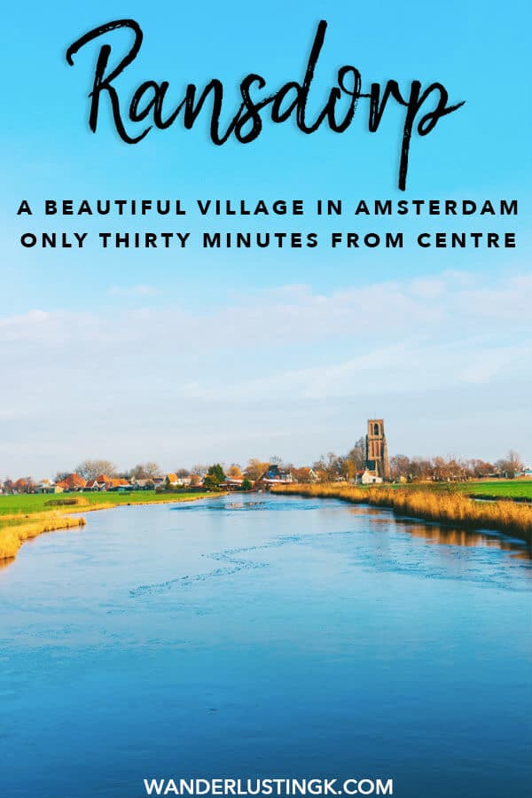 Looking for a lovely day trip from Amsterdam to see typically Dutch countryside? See a cute Dutch village in this one hour bike ride from Amsterdam by visiting Ransdorp, a picturesque village in Amsterdam! #amsterdam #holland #travel #netherlands