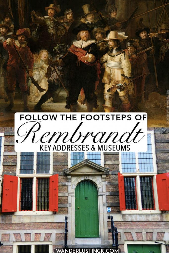 Love Rembrandt's artwork? Discover Rembrandt's life by following his footsteps with key addresses to visit in the Netherlands, a brief history of his life (and art), and the best museums to see Rembrandt's art on display in the Netherlands (and abroad). #rembrandt #dutchmasters #oldermasters #arthistory #art #travel #holland #leiden