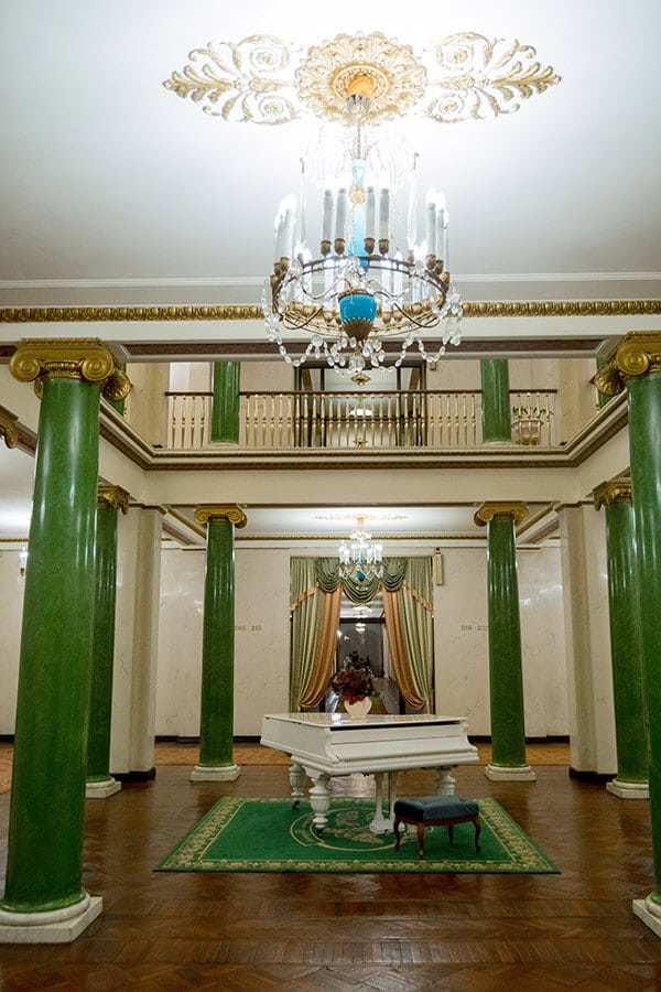 Beautiful interior of a historic hotel from Soviet times in Moscow, Russia #moscow #travel #russia