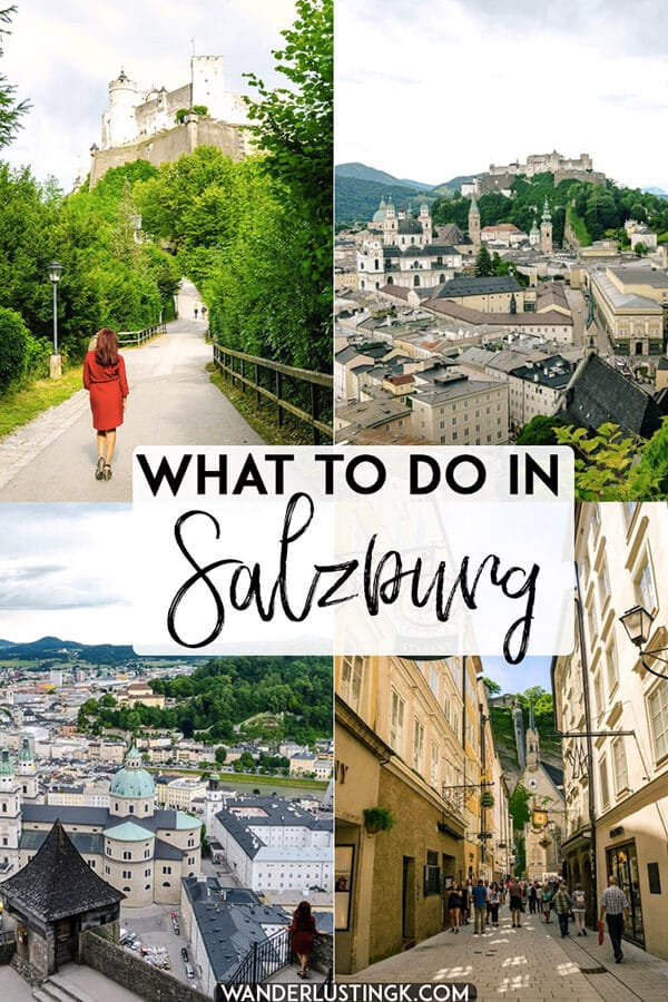 Visiting Salzburg Austria? Read about the best things to do in Salzburg, including the best free viewpoints in Salzburg.  Includes a complete itinerary with food recommendations! #salzburg #austria #europe #travel