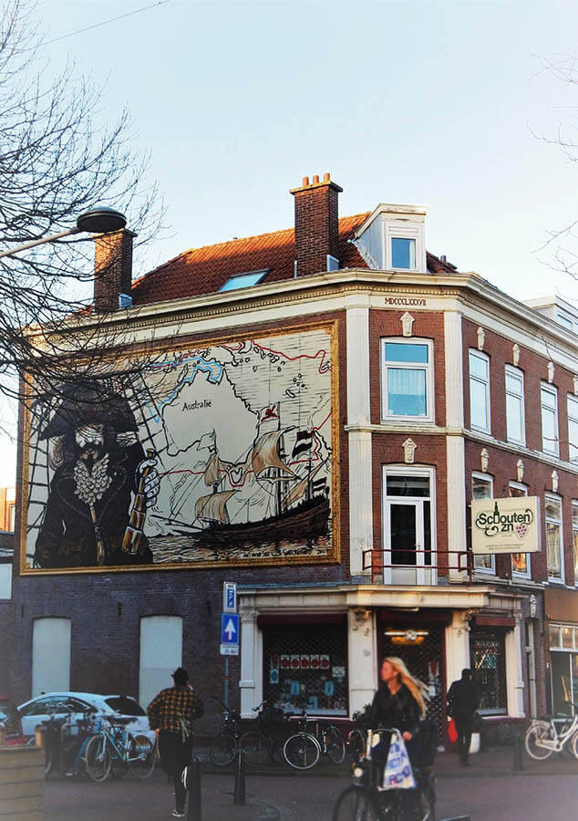 Photo showing one of the cool shops in the Zeeheldenkwartier of the Hague, one of the coolest neighborhoods of the Hague! #denhaag #hague #holland #winklen