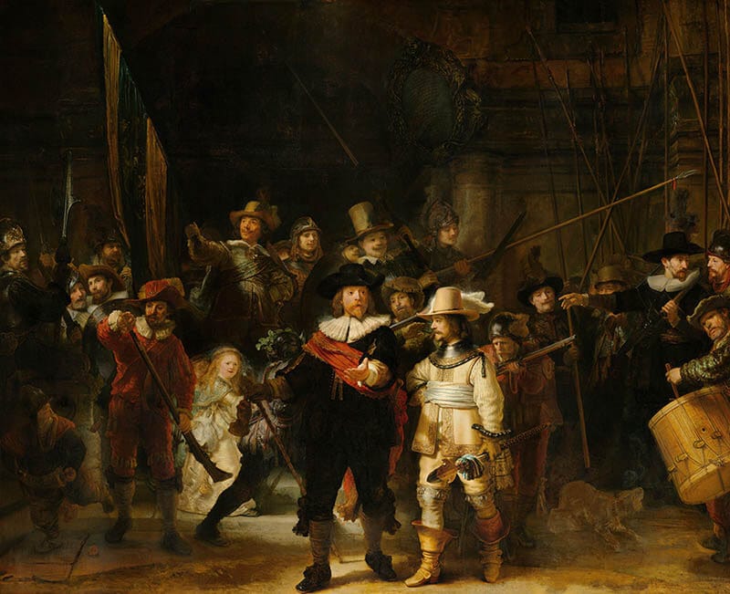 The Rijksmuseum by Rembrandt, courtesy of the Rijksmuseum