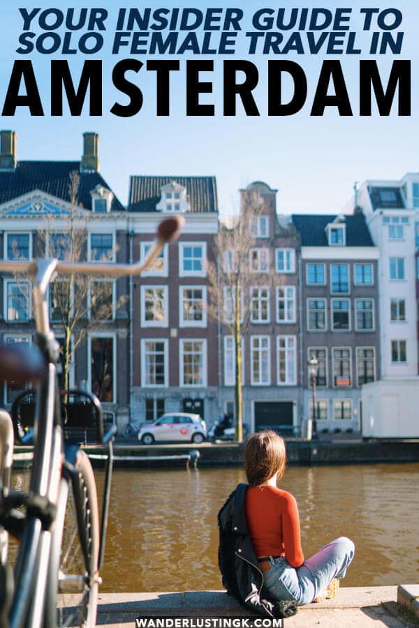 Your complete guide to solo female travel in Amsterdam, the Netherlands written by a tourist-turned-local with helpful safety tips and need-to-know advice for planning your trip to Amsterdam!