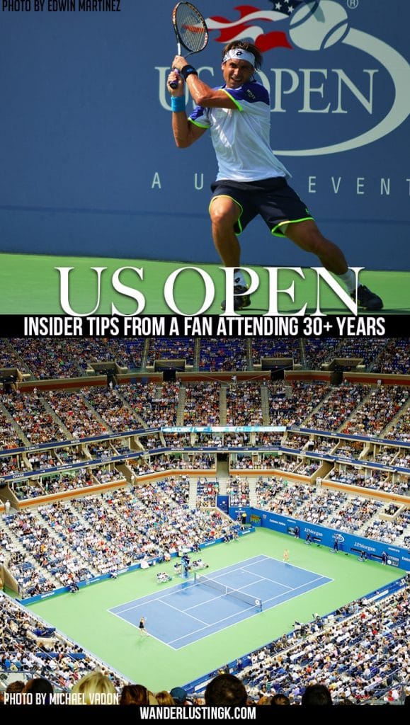 Insider tips for US Open from a fan attending 30+ years on how to buy tickets for US Open, how to get to the US Open & what to bring to US Open.