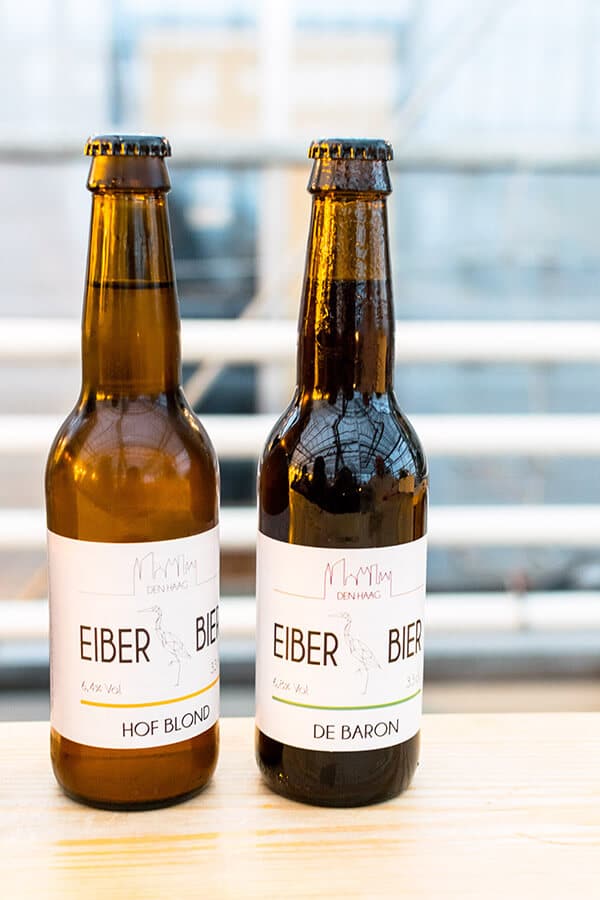 Bottles of Eiber Beer, a microbrewery from the Hague.  This microbrewery produces great craft beer in the hague. #travel #beer