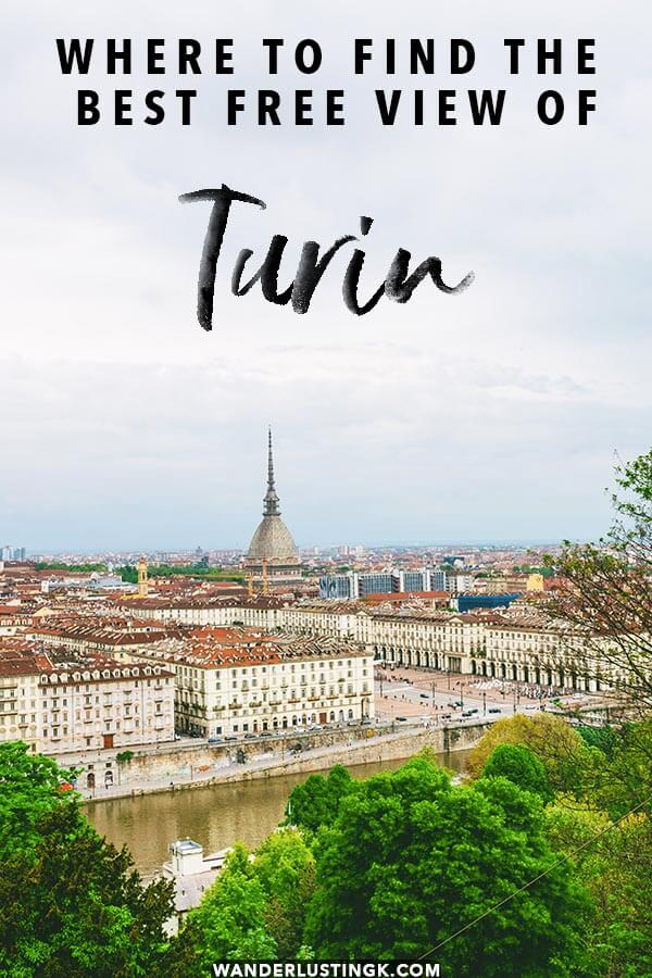 Looking for the most instagrammable spot in Turin? Read about this insider secret for the most beautiful FREE viewpoint in Turin that you can't miss for taking photos!  #torino#turin