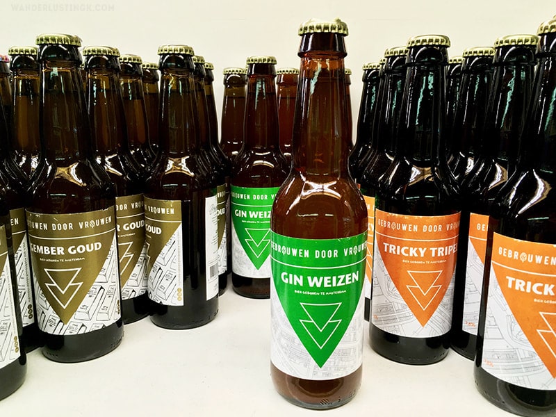 Photo of Gebrouwen Door Vrouwen beers. Find out the best microbreweries in Amsterdam and the best bars in Amsterdam.