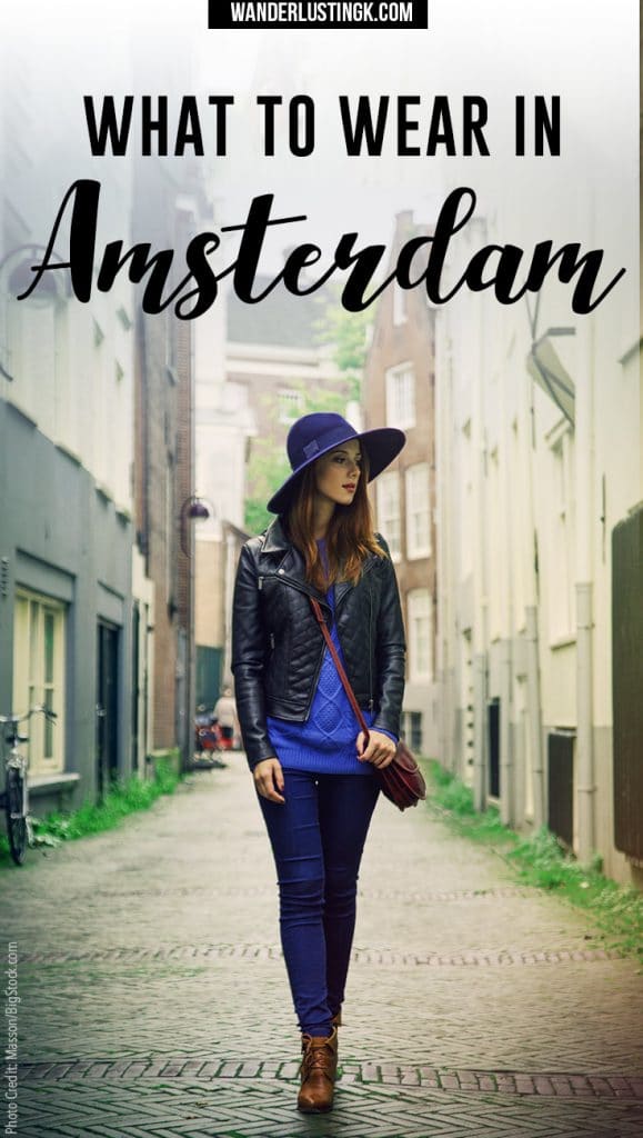 Find out what to wear in Amsterdam in spring & what not to pack in April! Tips from an Amsterdam resident on what to pack for Amsterdam with a FREE packing list for Amsterdam!