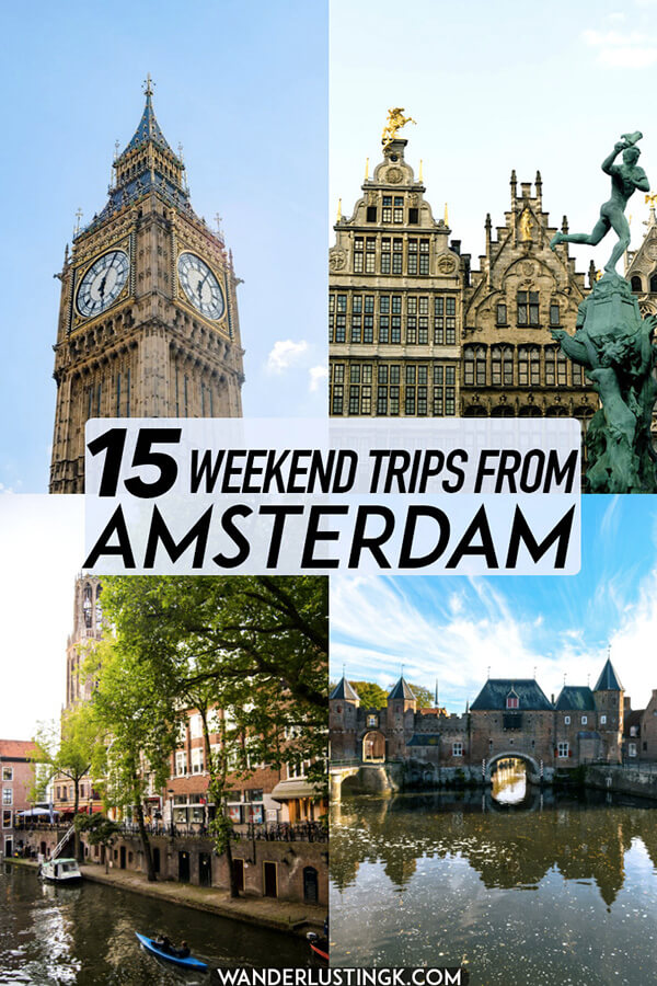 Looking for somewhere else to go in the Netherlands? Insider tips for 15 tried and tested weekend trips from Amsterdam written by a Dutch resident! #netherlands #holland #amsterdam #travel