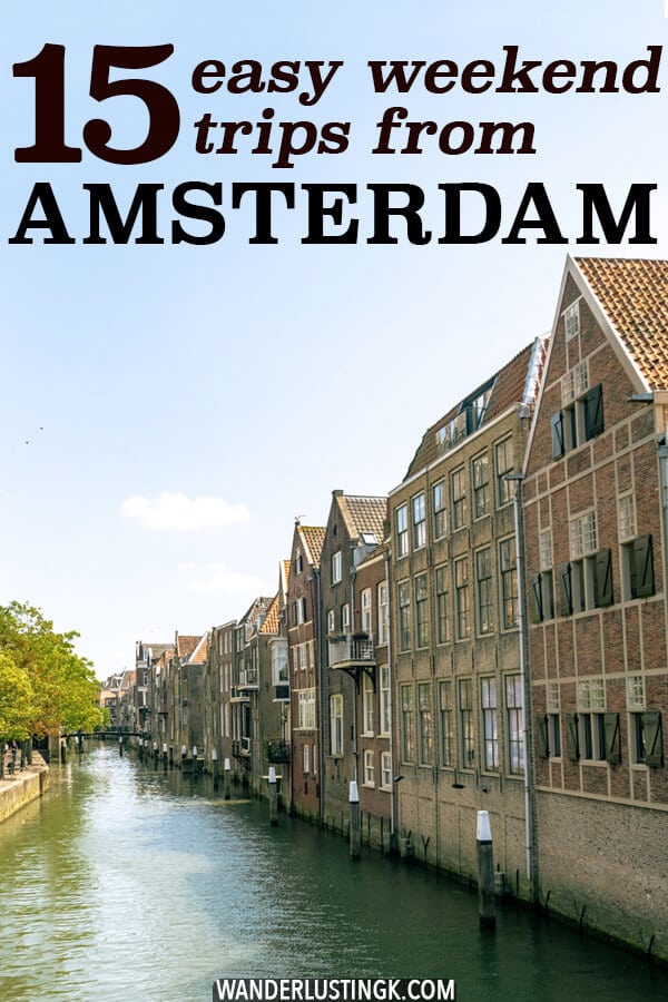 Looking for an easy weekend trip from Amsterdam by train? Insider tips by a Dutch resident for the best easy two day trips from Amsterdam to other cities in the Netherlands, Germany, and Belgium! #travel #holland #amsterdam #netherlands #brussels
