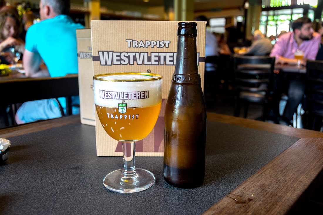 Photo of the Westvleteren Blonde, one of the Westvleteren trappist beer, taken at the Westvleteren monastery cafe. #travel #beer 