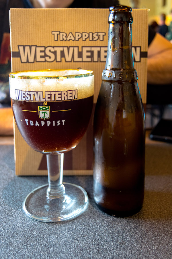 Photo of the Westvleteren 8, one of the Westvleteren trappist beers that can be bought at the Westvleteren abbey. Read how to visit Westvleteren and buy Westlveteren 8 & 12! #travel #beer #belgium