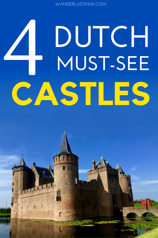 The most beautiful castles in the Netherlands. Read your guide to the best castle day trips from Amsterdam, including four Dutch castles perfect for any European castle lover visiting Amsterdam! #travel #castles #amsterdam 