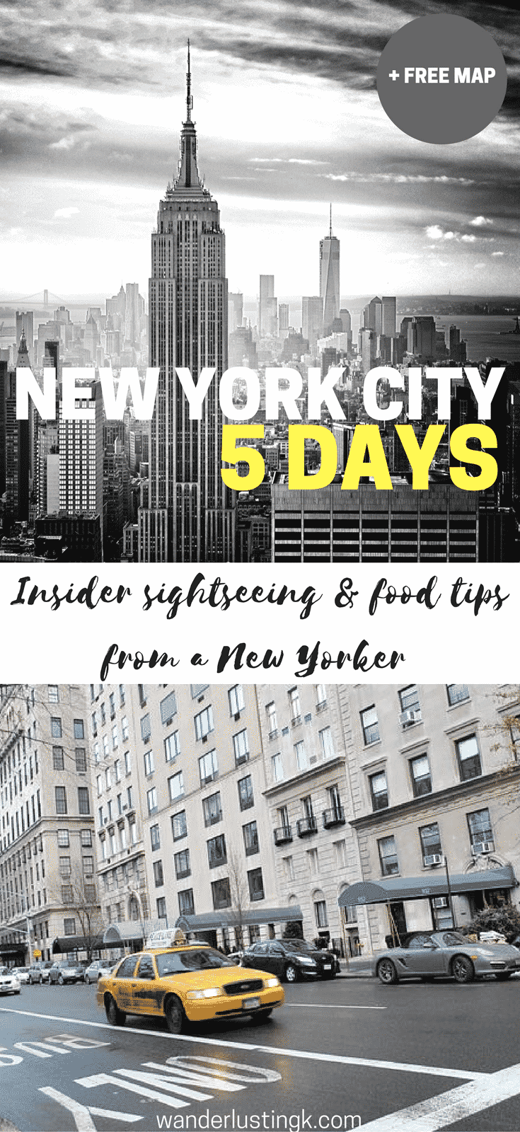 A complete guide on what to do for a 5 day trip to New York City by a New Yorker with a suggested itinerary for five days in NYC and budget.
