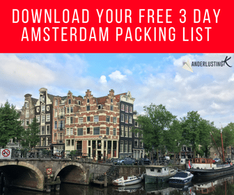 A free downloadable packing list for Amsterdam written on what to pack for Amsterdam 